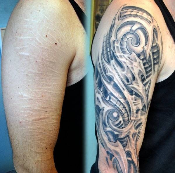 Tatuaggio per coprire smagliature braccia